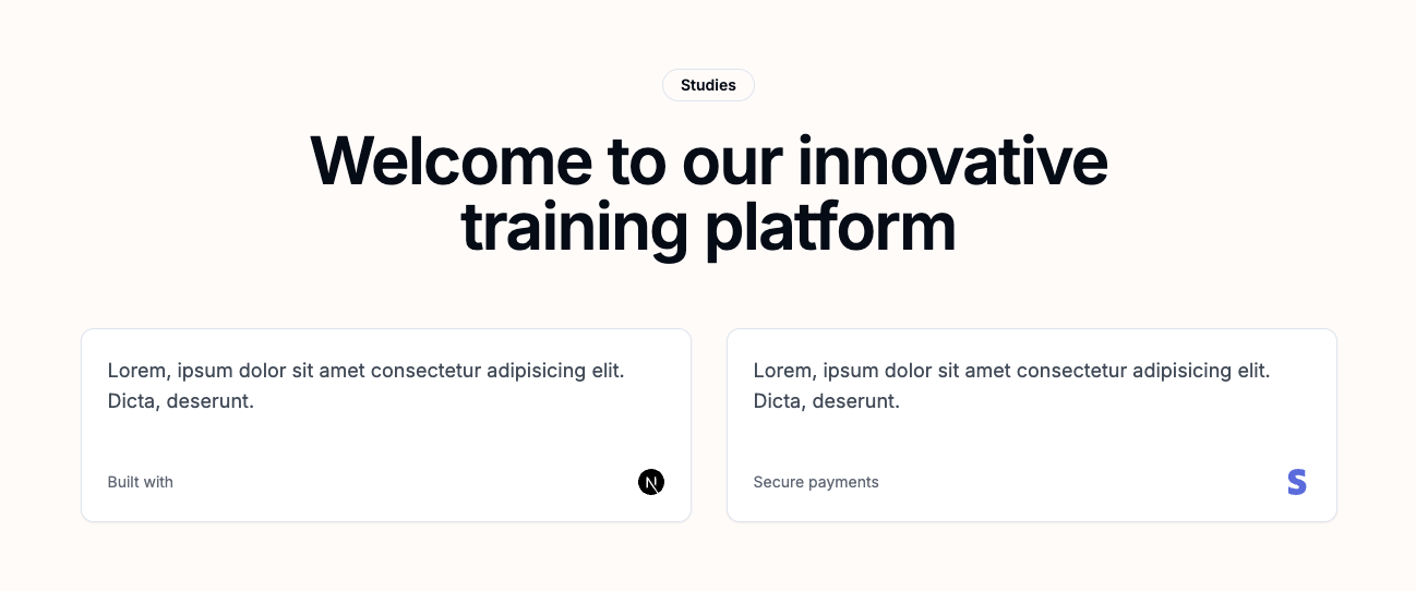 Training Platform Hero